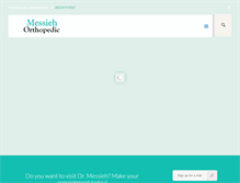 Tablet Screenshot of messiehorthopedic.com